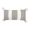 Hello Honey® Black Stripes Cotton & Chenille Throw Pillow